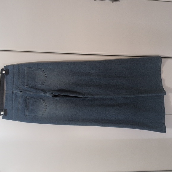 Halara Flex High Waist Wide Leg Washed Stretchy Knit Jeans Size XS Tall NWOT - Picture 4 of 10